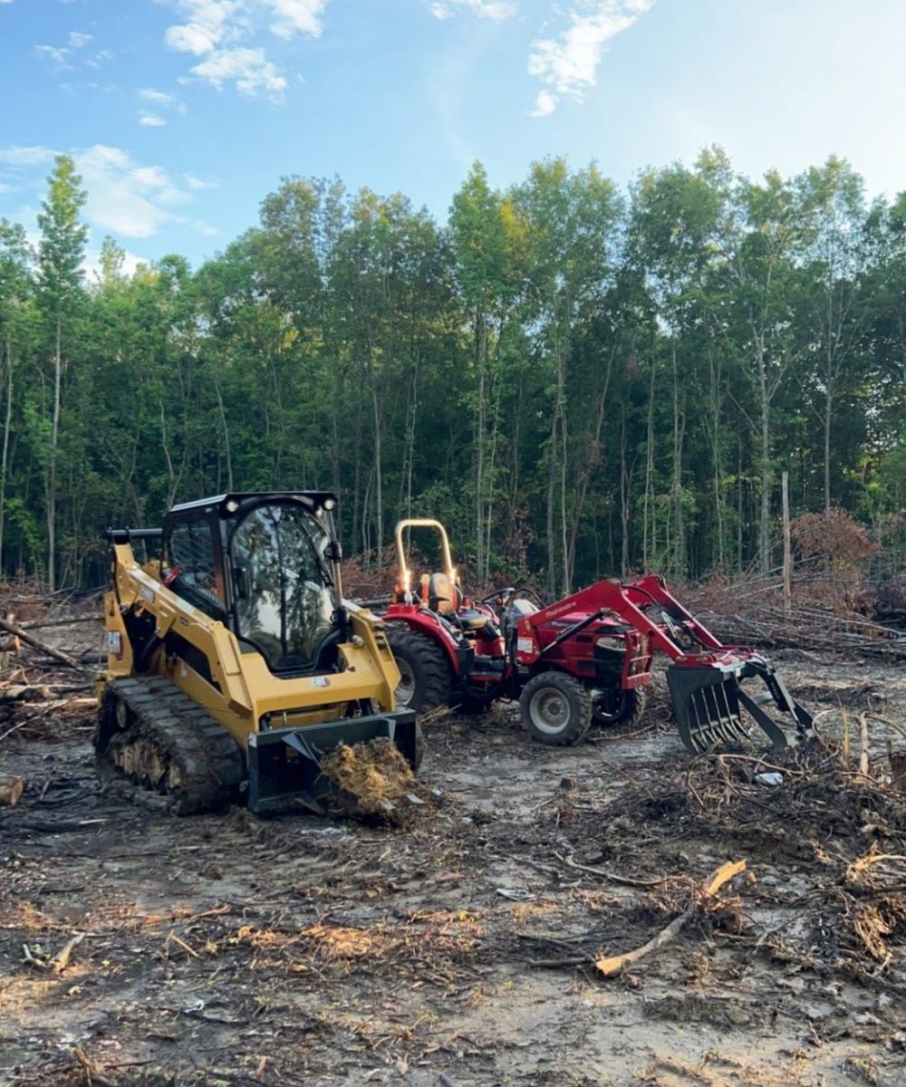 Caylor Enterprise equipment lineup on a jobsite.